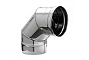 Отвод 90 градусов D 110 для дымохода из нержавеющей стали Прок по цене 663 руб.